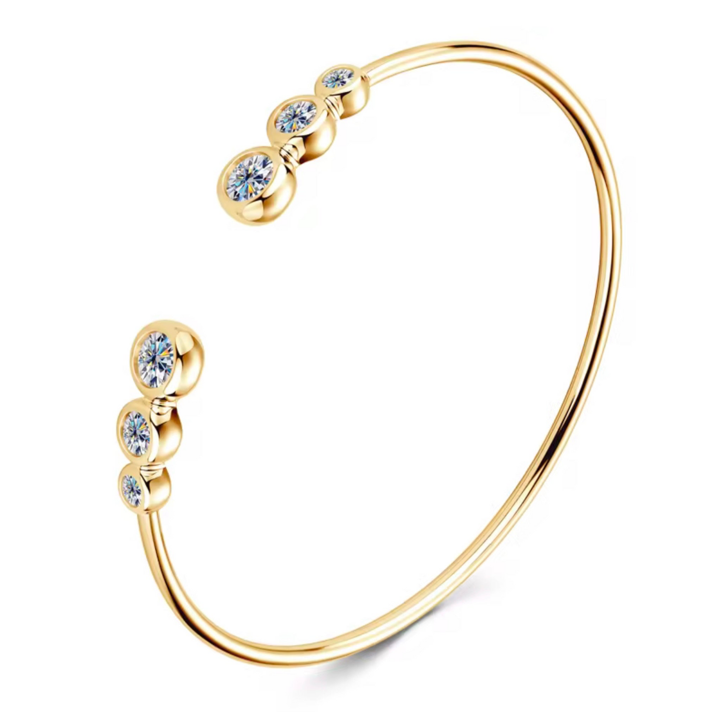 ANÉE MOISSANITE CUFF BRACELET