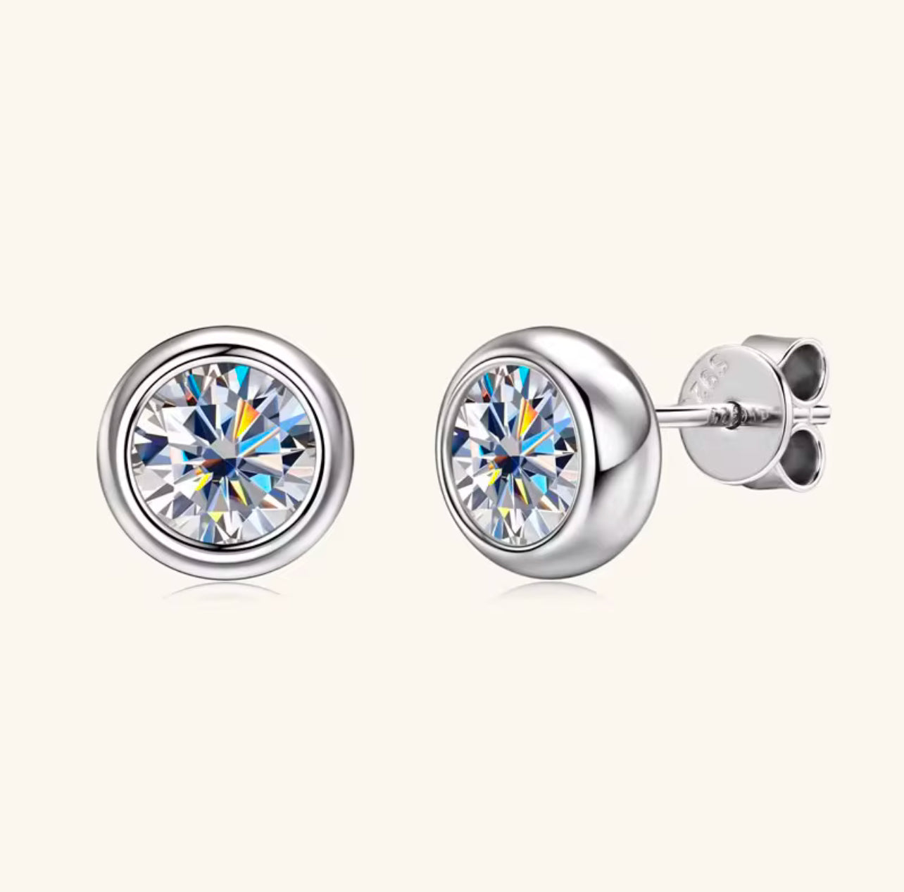 ANÉE MOISSANITE STUD EARRINGS