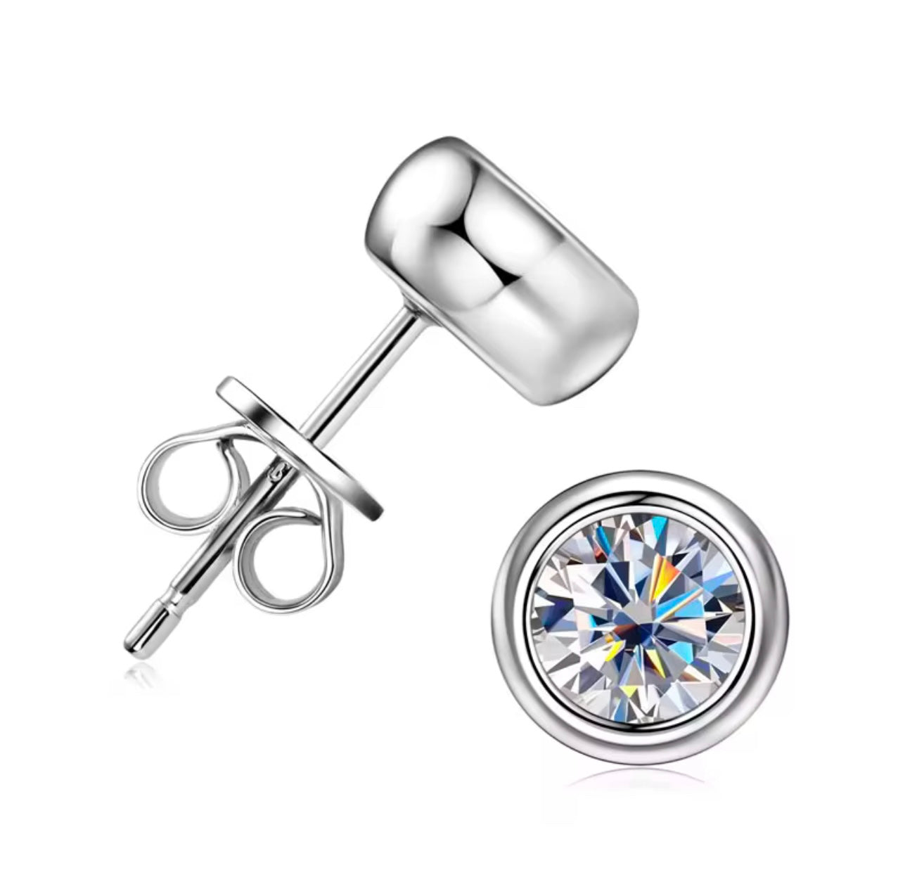 ANÉE MOISSANITE STUD EARRINGS