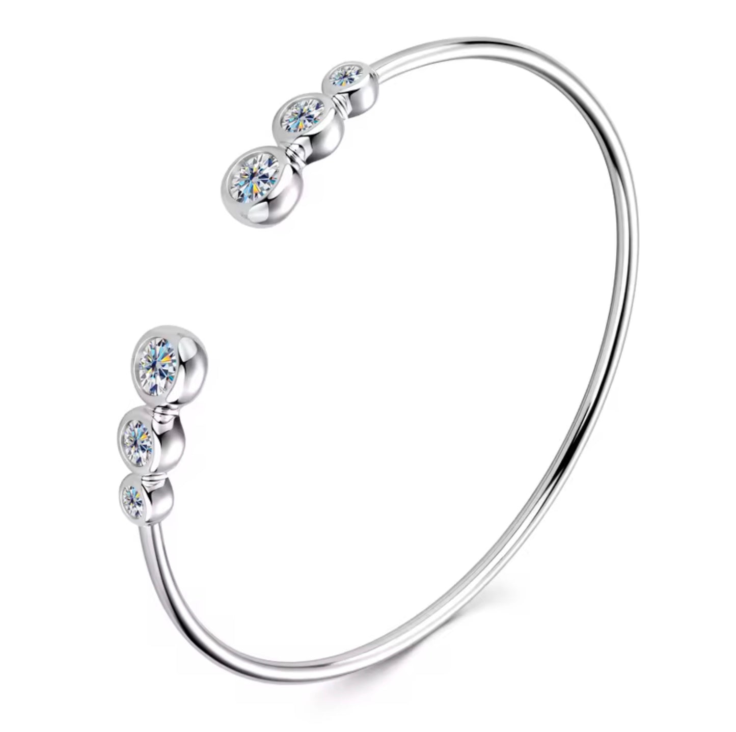 ANÉE MOISSANITE CUFF BRACELET