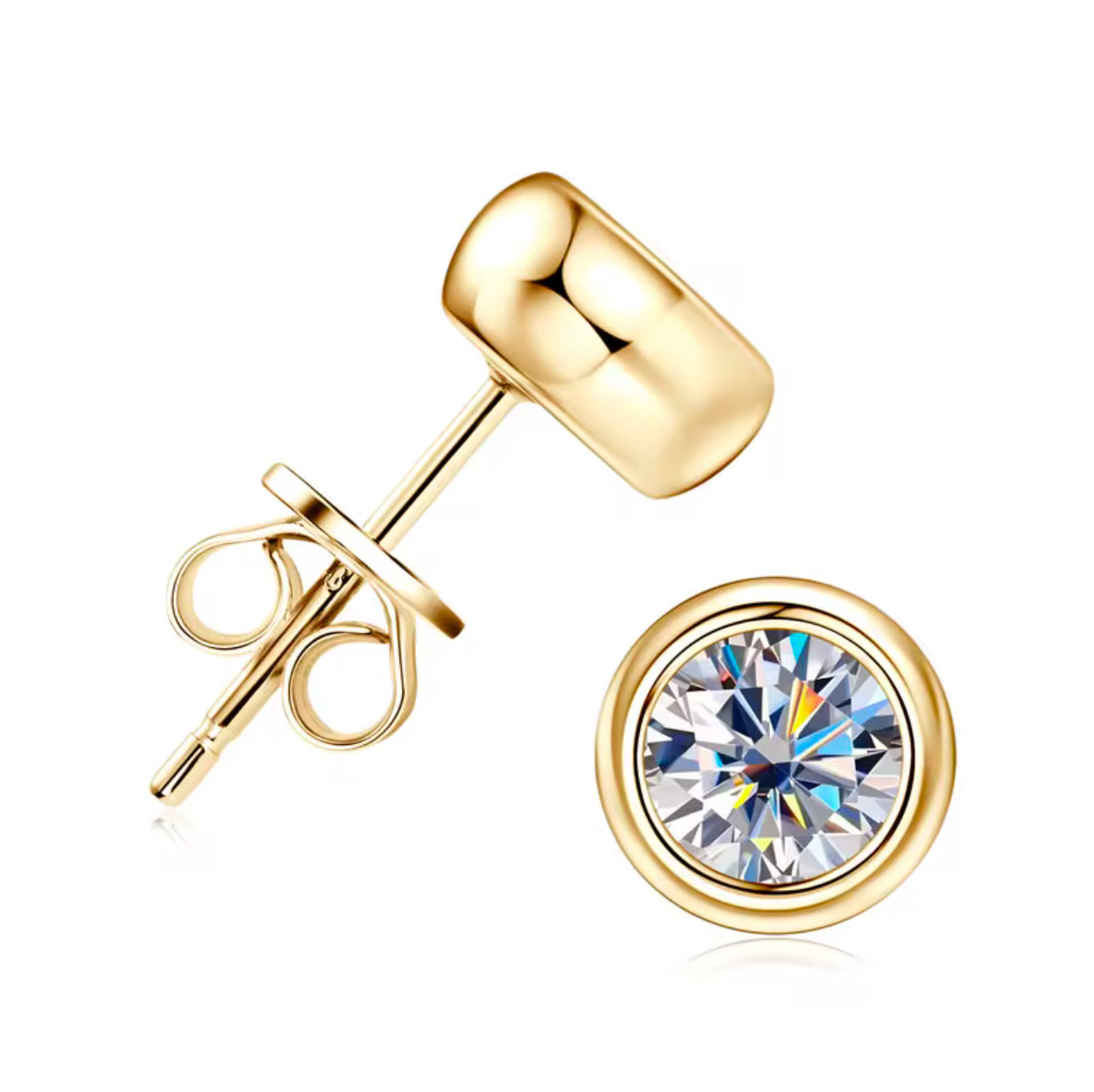 ANÉE MOISSANITE STUD EARRINGS