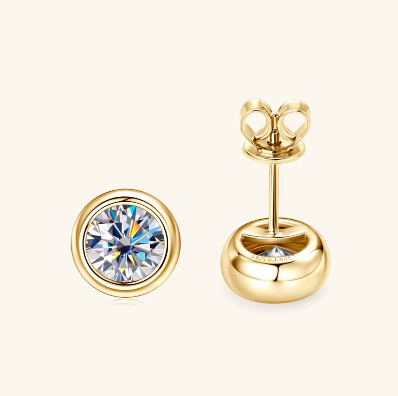 ANÉE MOISSANITE STUD EARRINGS