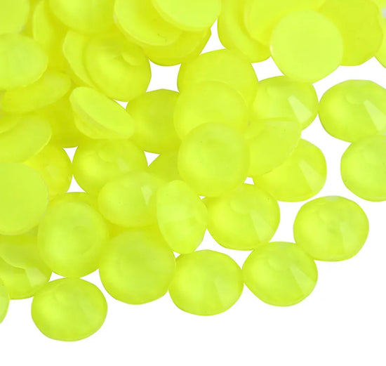 Neon Yellow Glass Rhinestones – Sass & Crafts, LLC