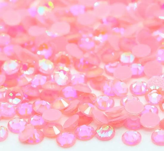 Light Pink Glass Flatback Rhinestones GOLD BACKING, Mixed Sizes | Colors  That Sparkle
